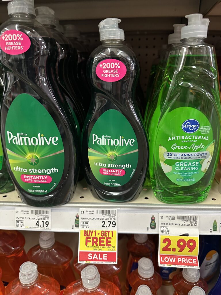 palmolive dish soap kroger shelf image (3)