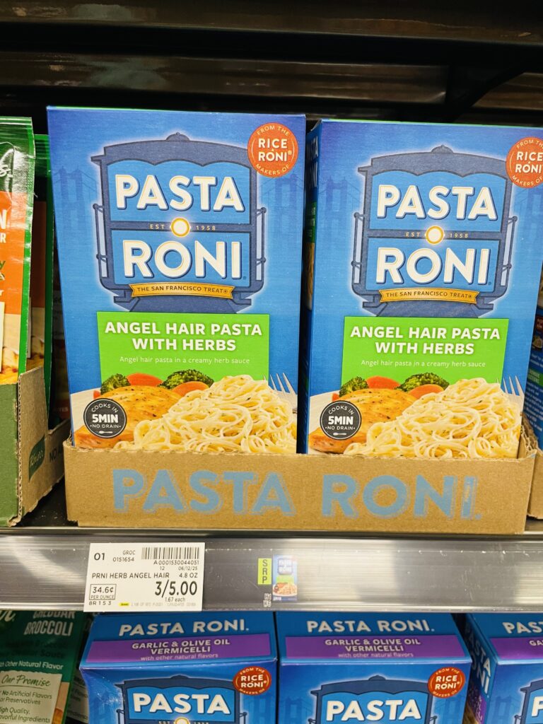 pasta roni kroger shelf image (1)