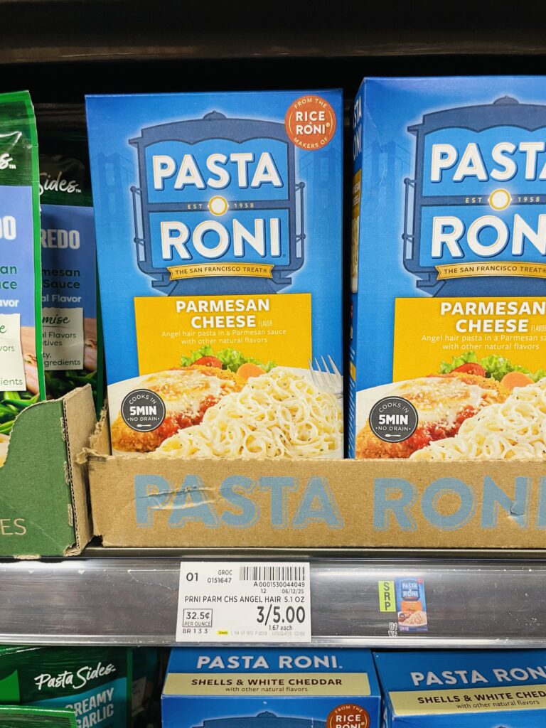 pasta roni kroger shelf image (1)