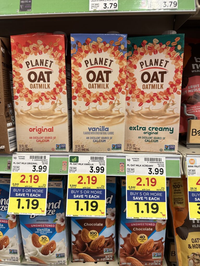 planet oat oatmilk kroger shelf image