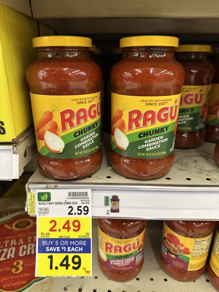 ragu pasta sauce kroger shelf image (5)