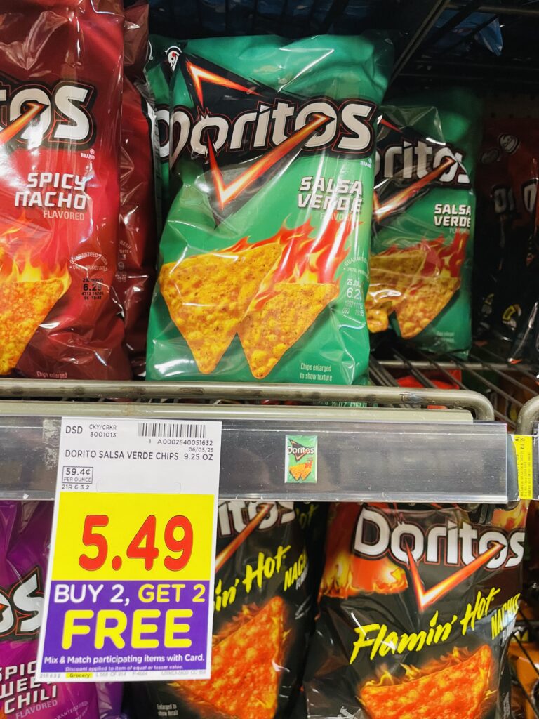 ruffles, cheetos and doritos kroger shelf image (1)