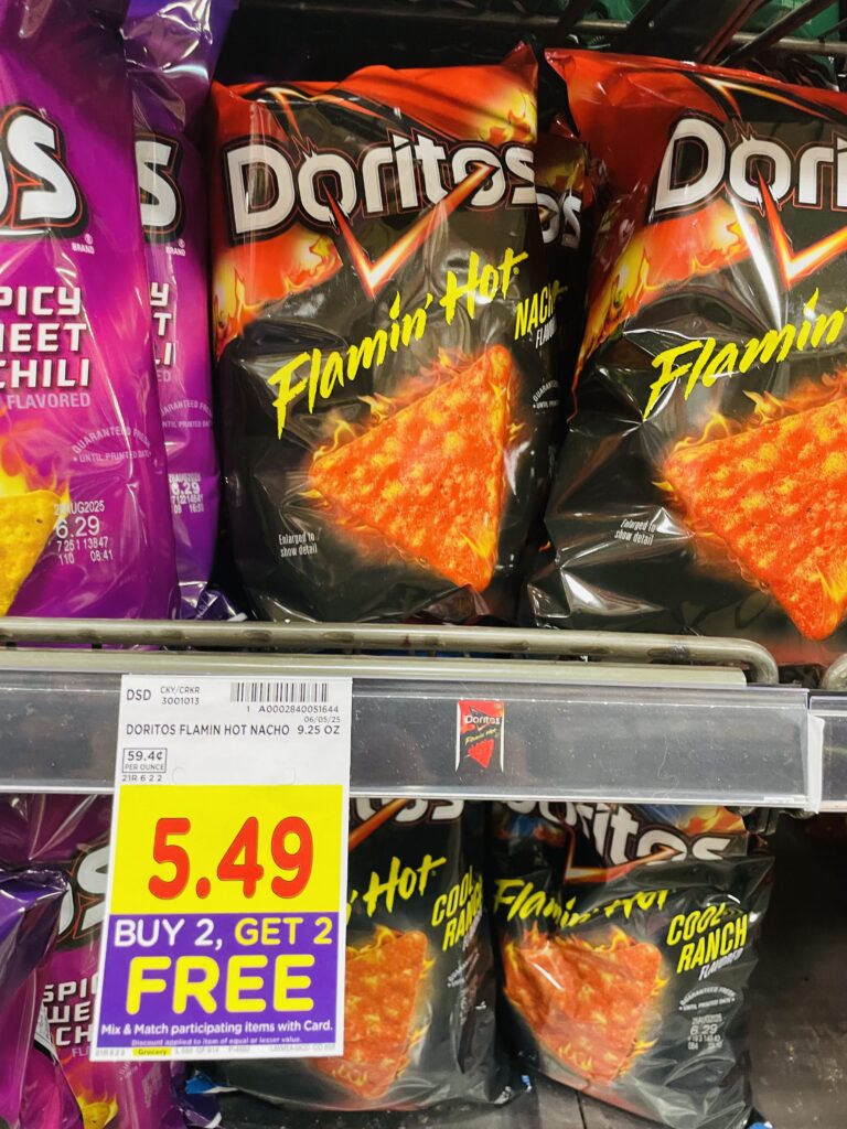 ruffles, cheetos and doritos kroger shelf image (1)