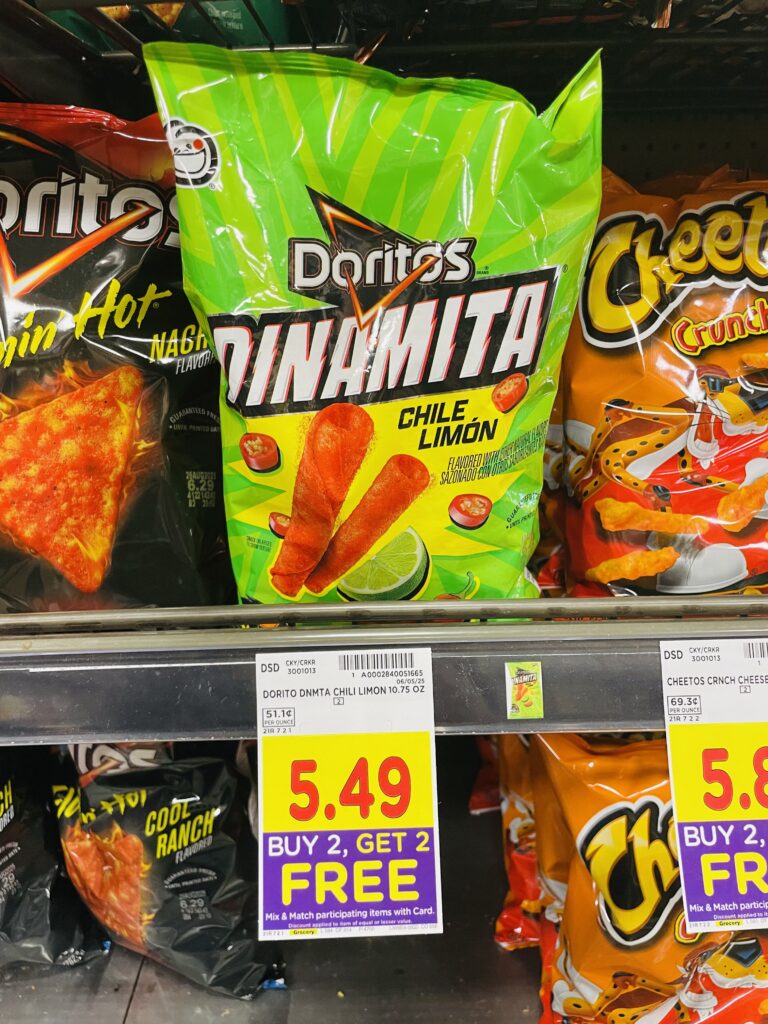 ruffles, cheetos and doritos kroger shelf image (1)