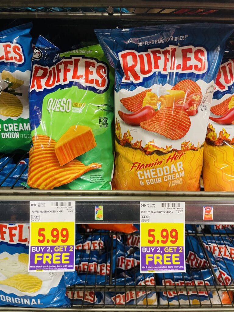 ruffles, cheetos and doritos kroger shelf image (1)