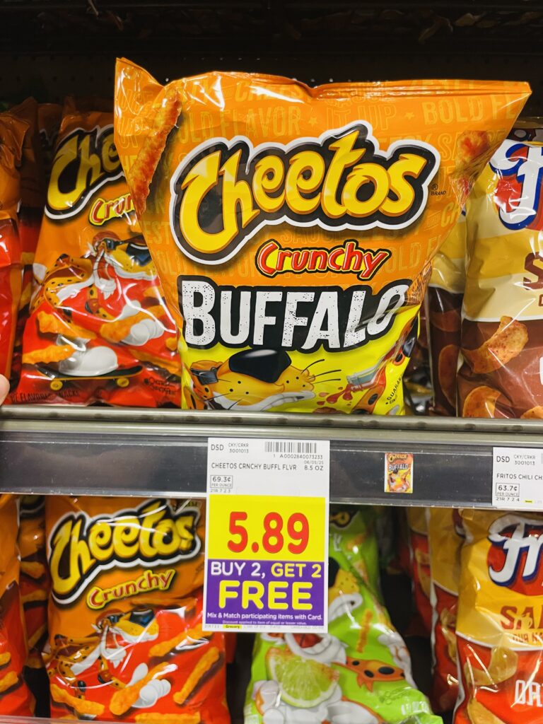 ruffles, cheetos and doritos kroger shelf image (1)