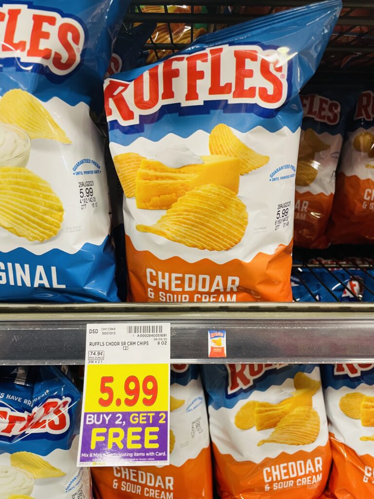 ruffles, cheetos and doritos kroger shelf image (1)