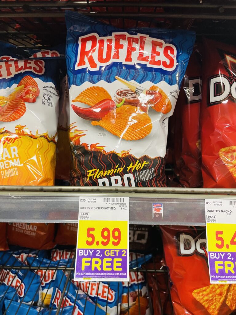 ruffles, cheetos and doritos kroger shelf image (1)