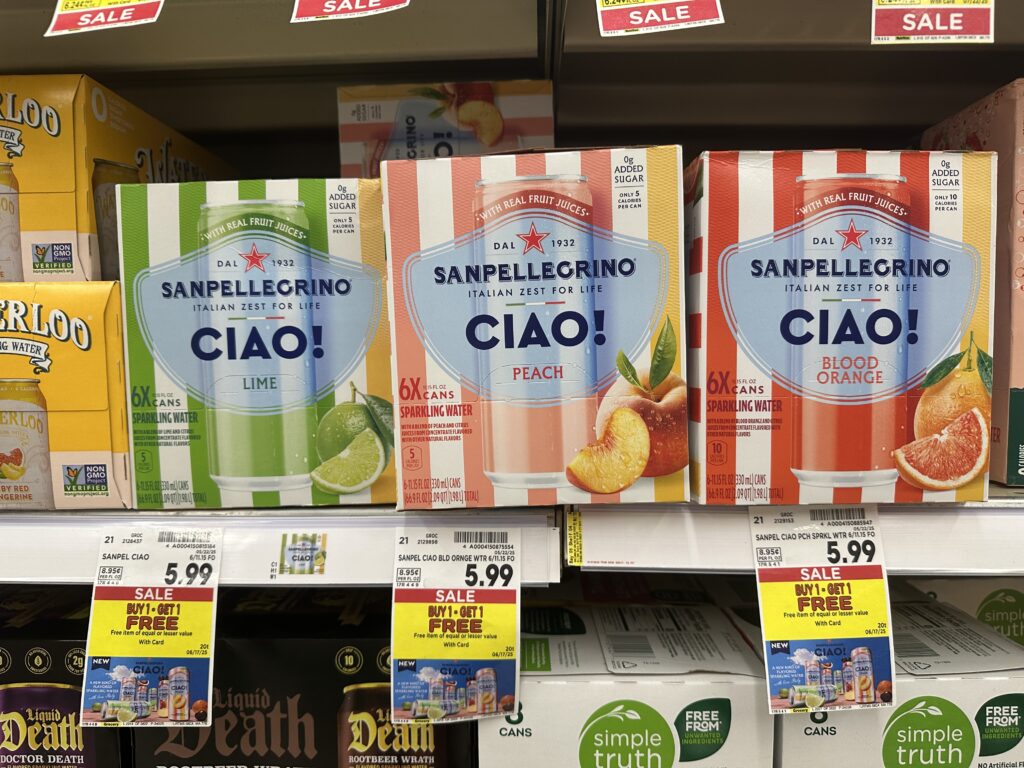 san pellegrino ciao! kroger shelf image