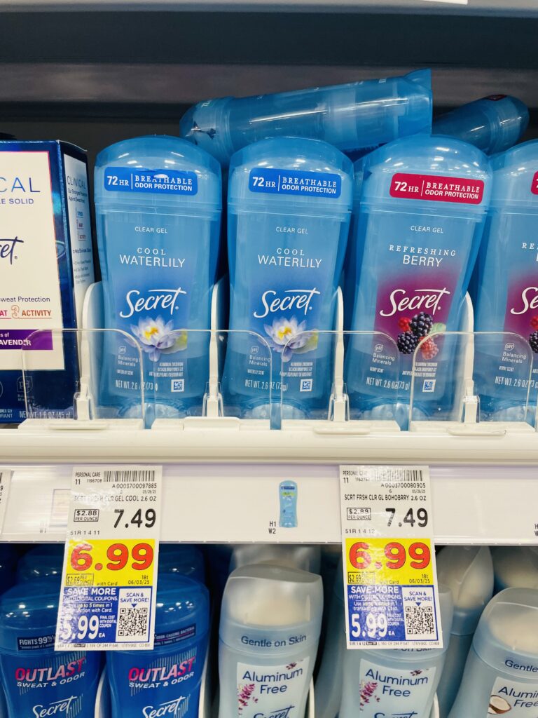 secret deodorant kroger shelf image (5)