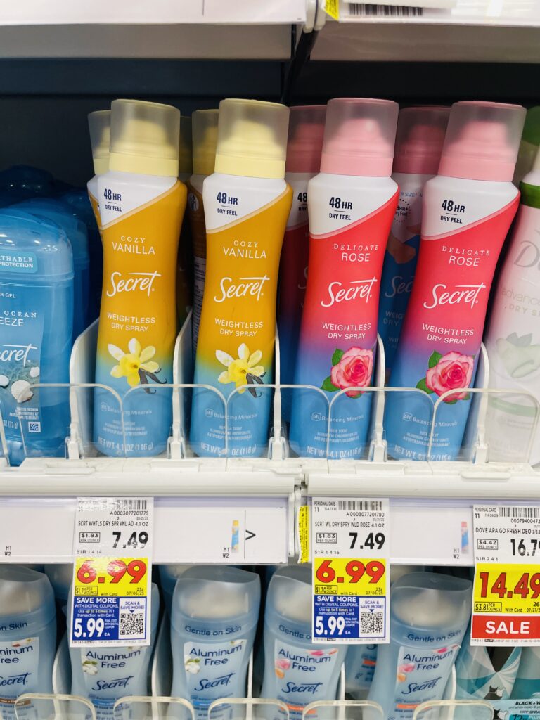 secret deodorant kroger shelf image (5)