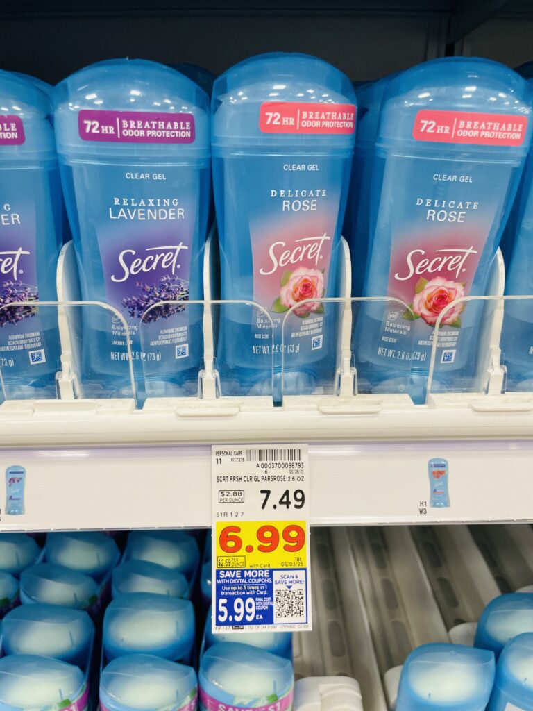 secret deodorant kroger shelf image (5)