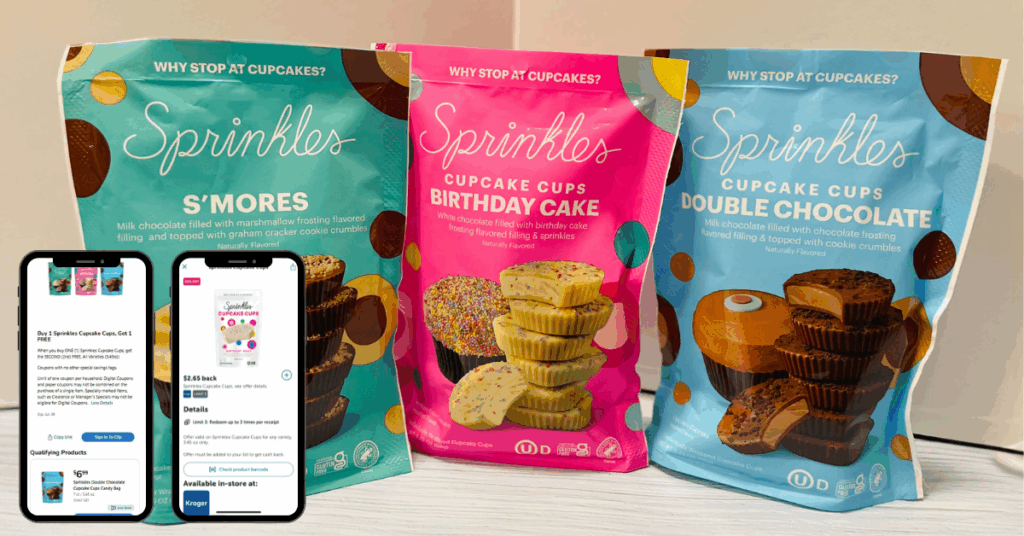 sprinkles cupcake cups kroger digital coupon and ibotta
