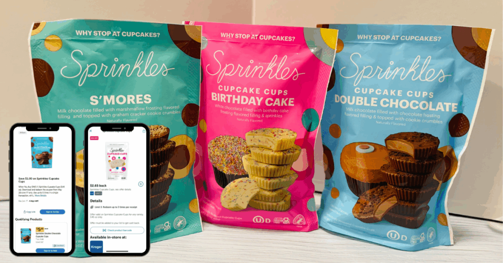 sprinkles cupcake cups kroger digital coupon and ibotta