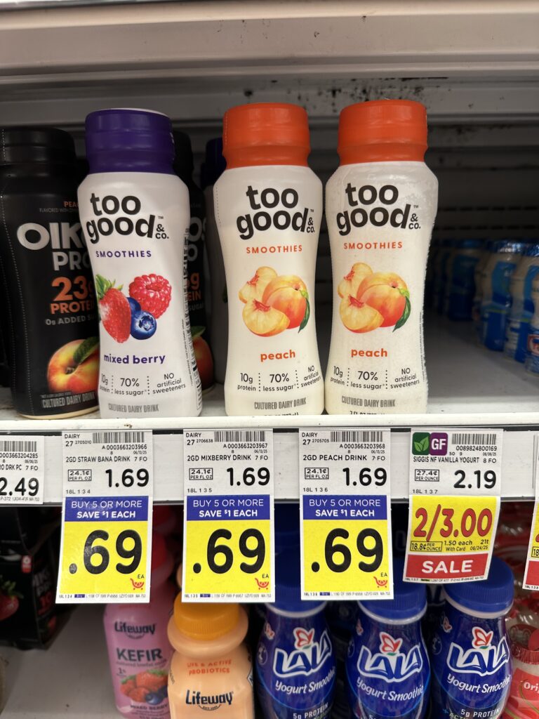 too good smoothies kroger shelf image