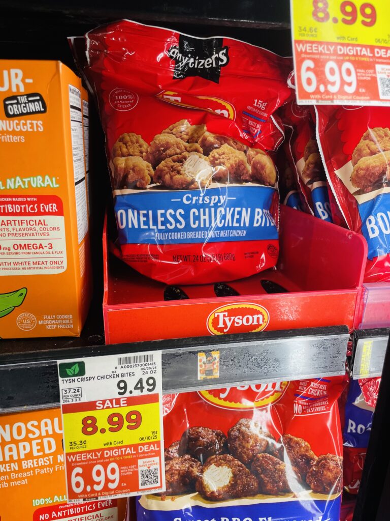 tyson frozen chicken kroger shelf image (1)