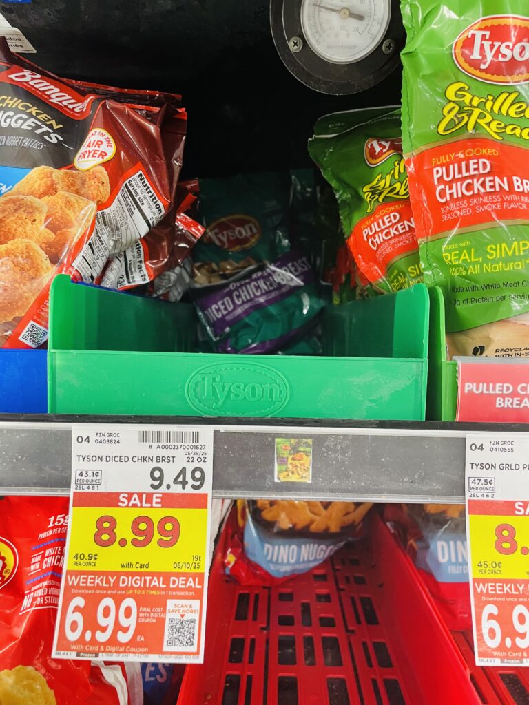 tyson frozen chicken kroger shelf image (1)
