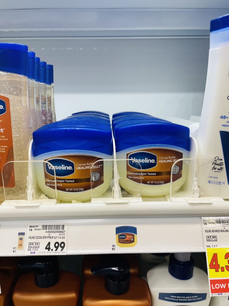 vaseline lotion and jelly kroger shelf image (1)