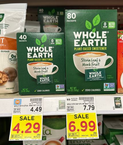 whole earth Kroger shelf image