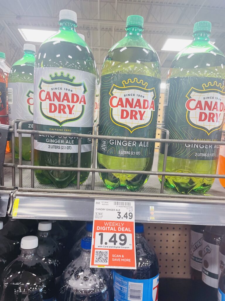 2 liter pop kroger shelf image
