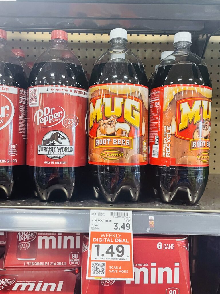 2 liter pop kroger shelf image