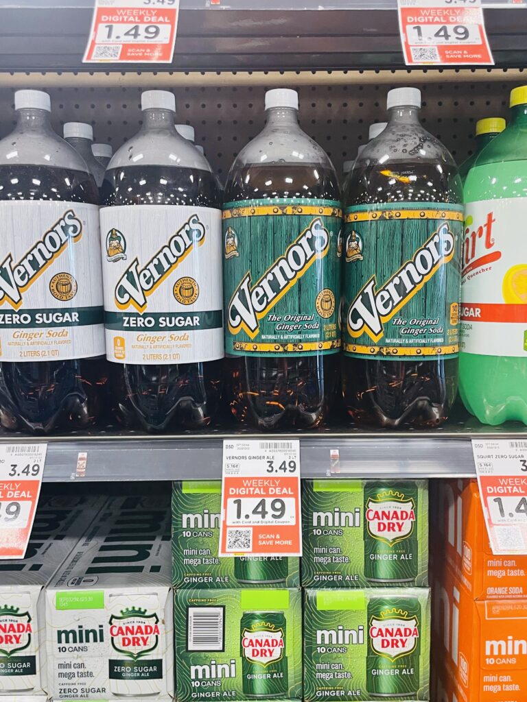 2 liter pop kroger shelf image