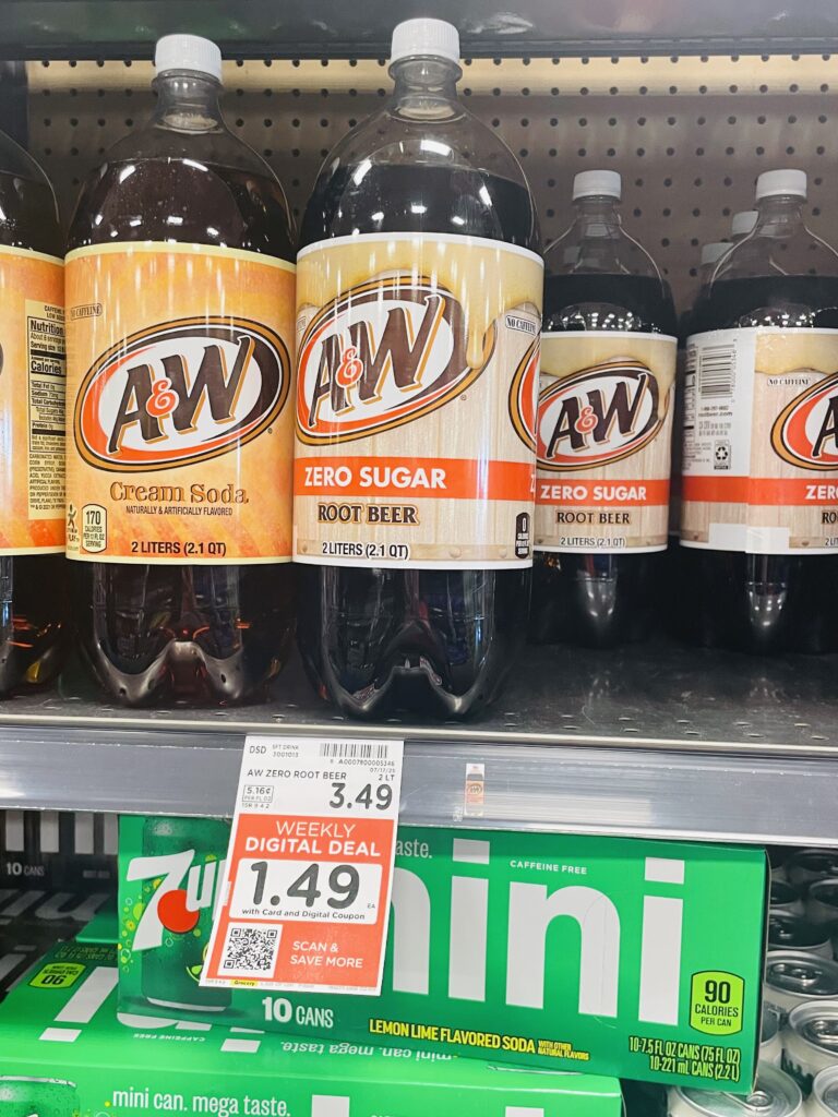 2 liter pop kroger shelf image