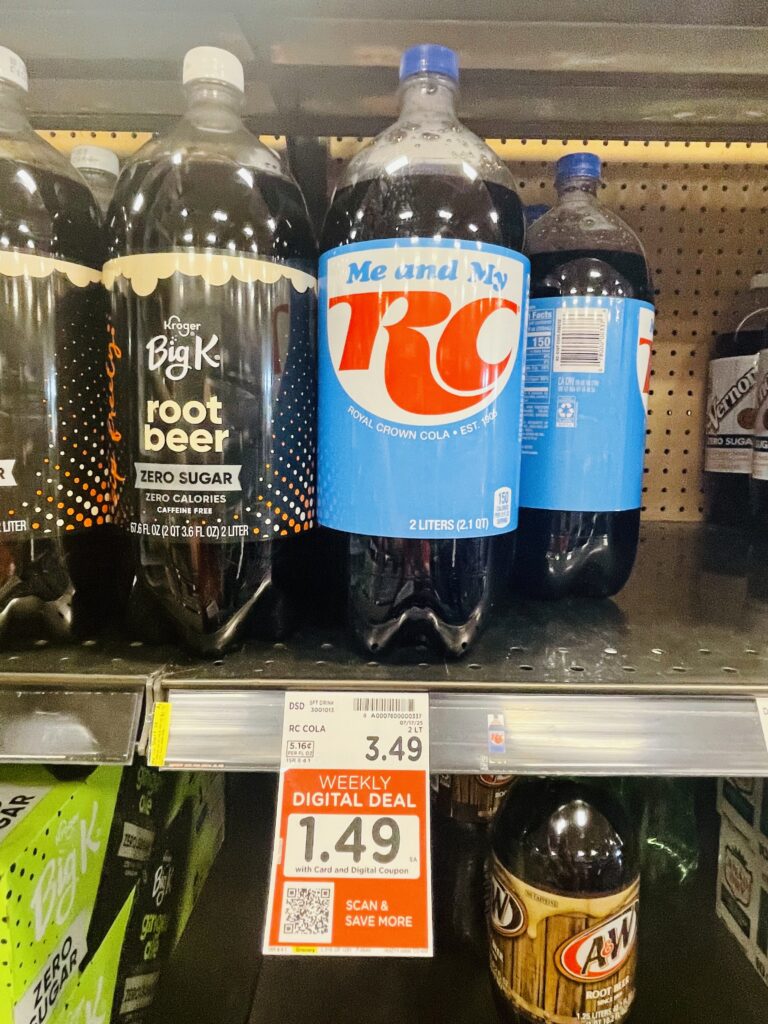 2 liter pop kroger shelf image