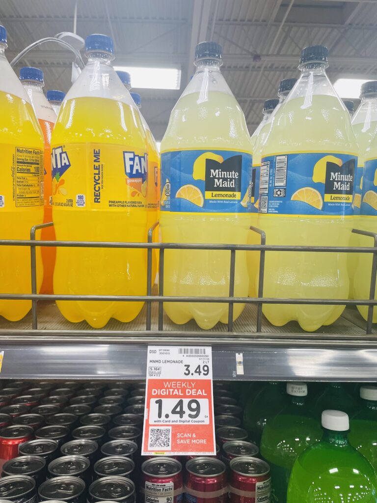 2 liter pop kroger shelf image