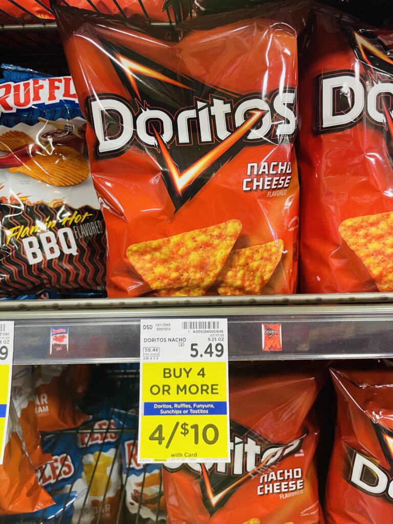 4 for 10 chips kroger shelf image (1)