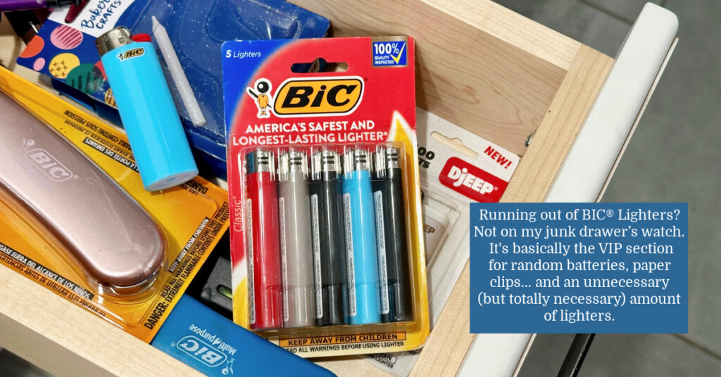 BIC lighters in my junk drawer Kroger