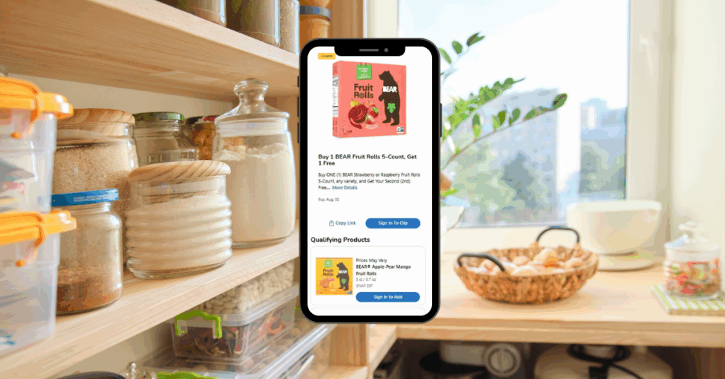 Bear Fruit Rolls Kroger Digital Coupon