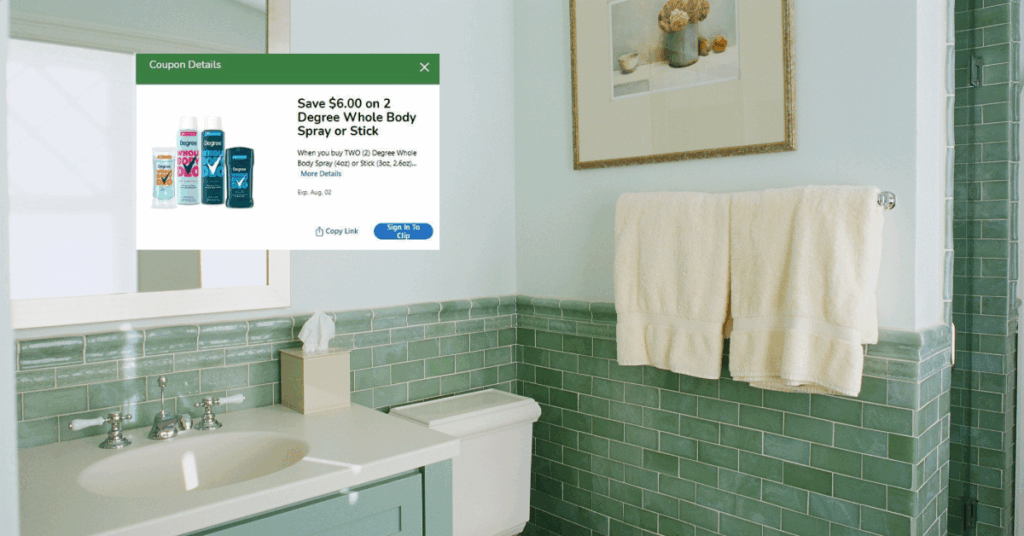 Degree Whole Body Kroger Digital Coupon