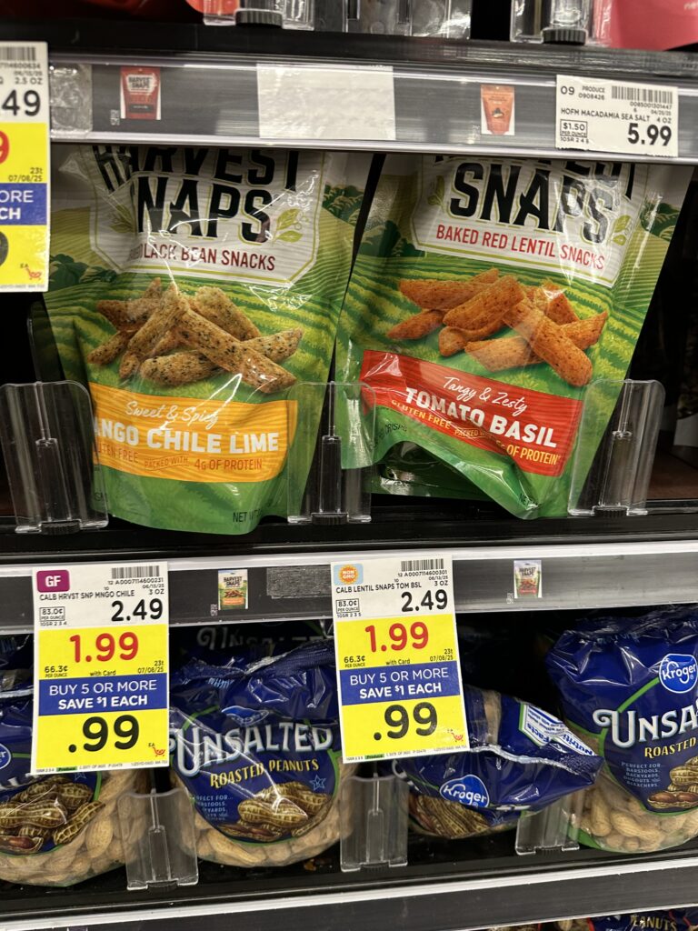Harvest Snaps Kroger Shelf Image 