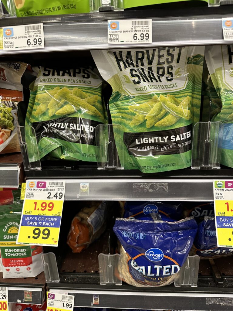 Harvest Snaps Kroger Shelf Image 