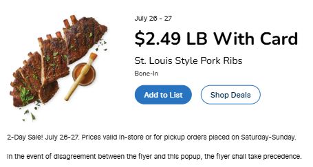 Kroger 2 day sale