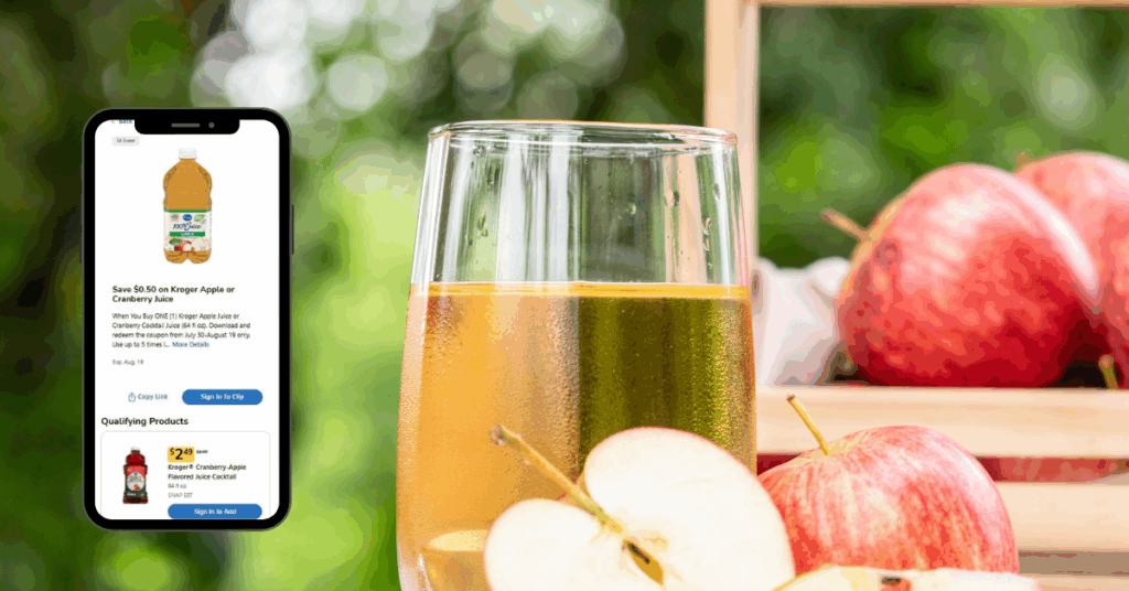 Kroger apple juice digital coupon