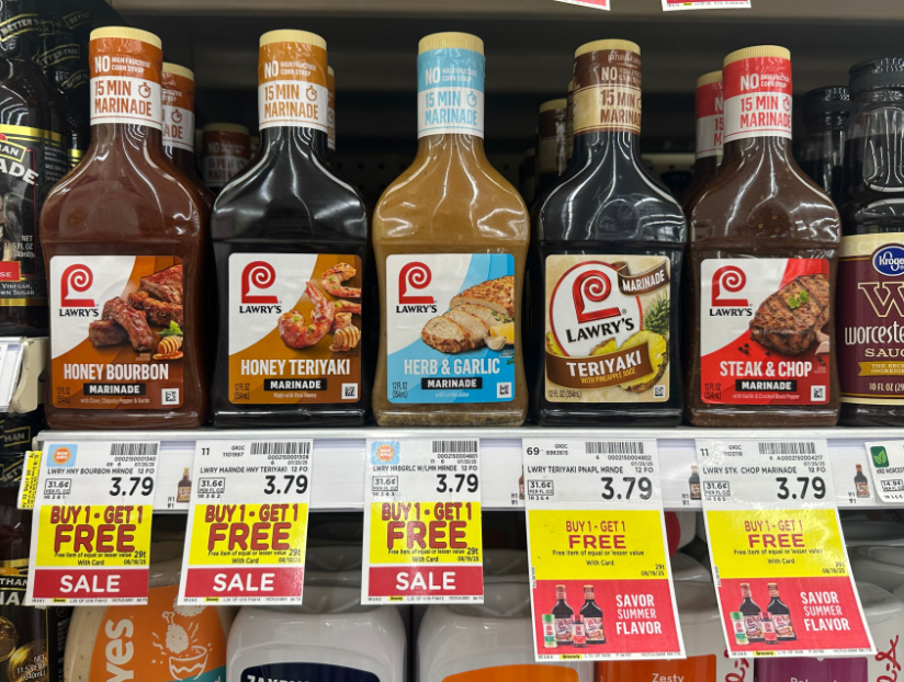 Lawry's Marinades Kroger Shelf Image