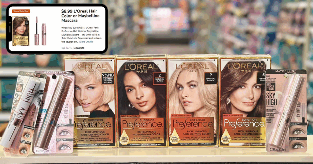 Maybelline and L'Oreal Kroger Digital Coupon