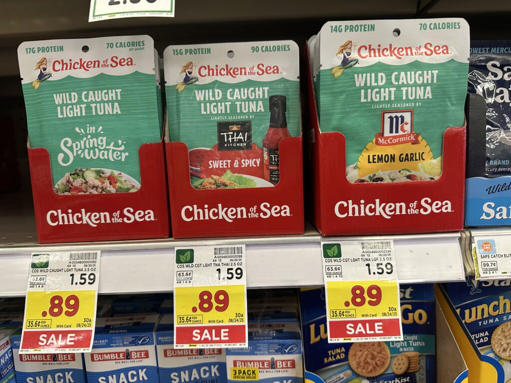 chicken of the sea kroger shelf image