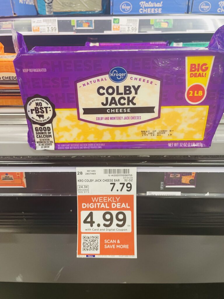 kroger cheese shelf image