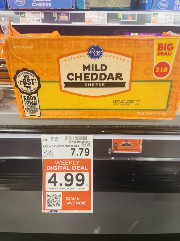 kroger cheese shelf image