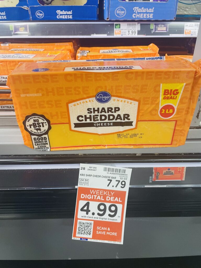 kroger cheese shelf image