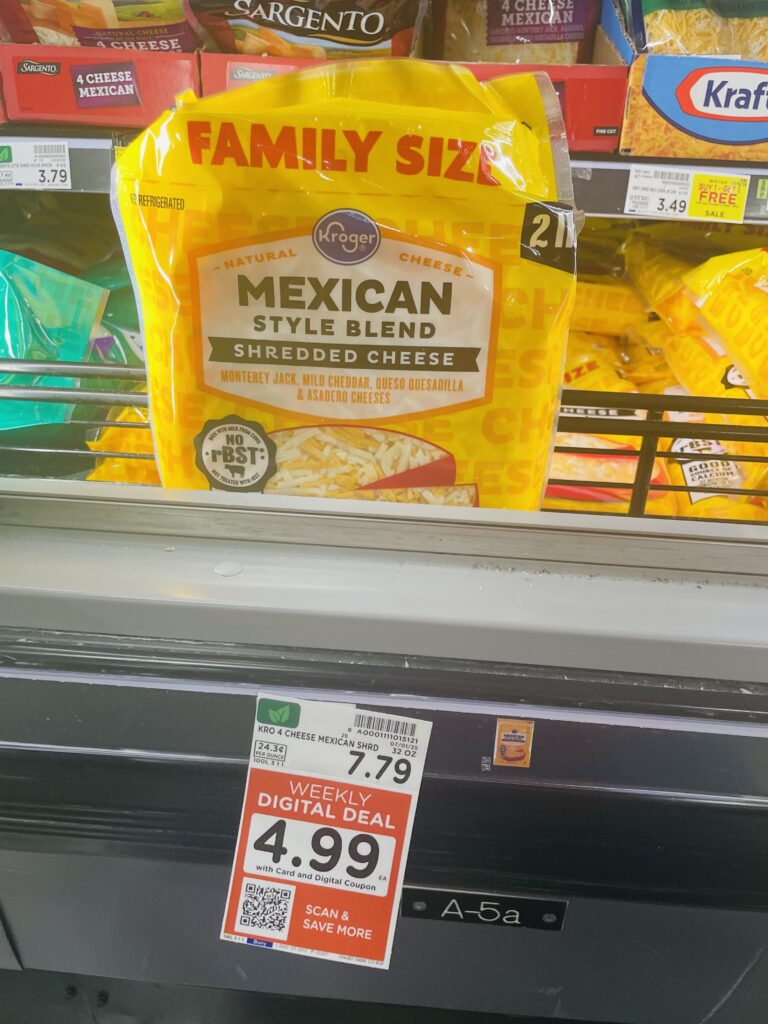 kroger cheese shelf image