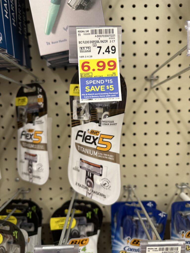 bic disposable razors kroger shelf Image