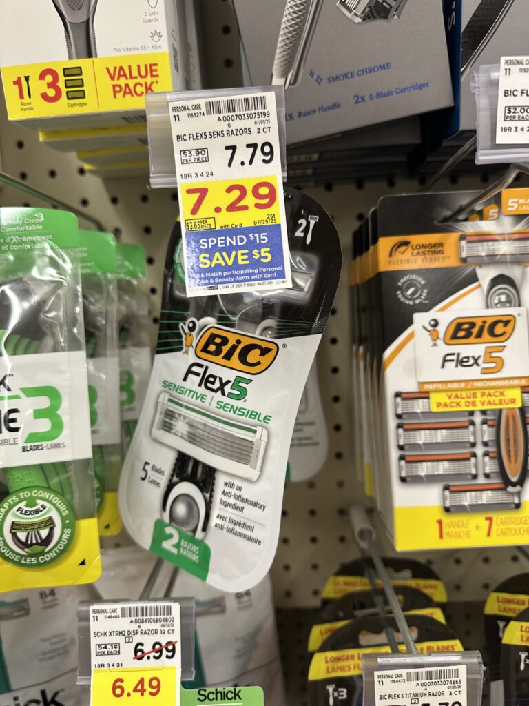bic disposable razors kroger shelf Image