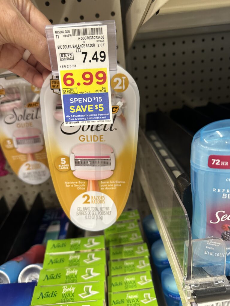 bic disposable razors kroger shelf Image