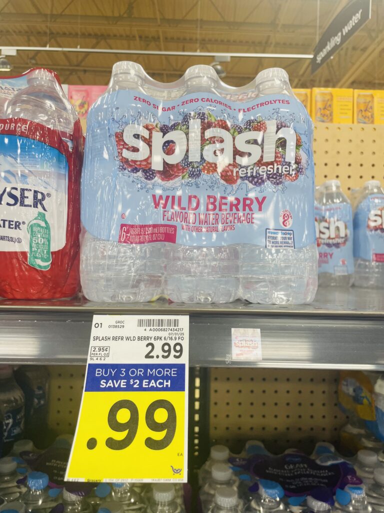 Splash water Kroger Shelf Image