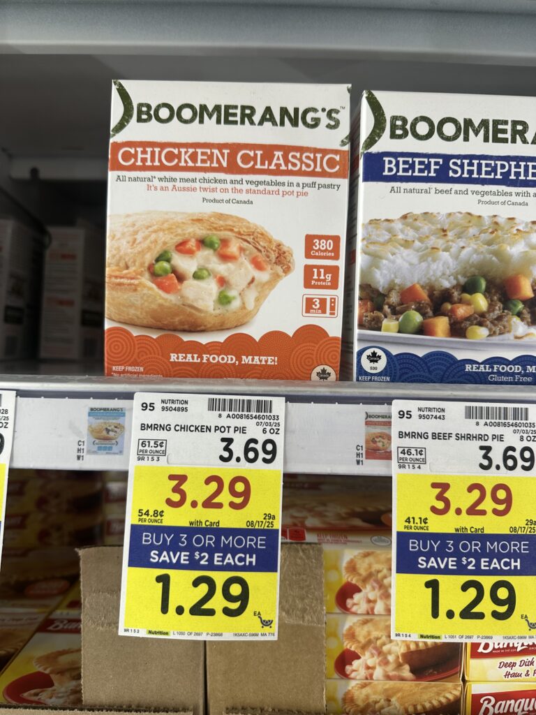 boomerang pot pie kroger shelf image