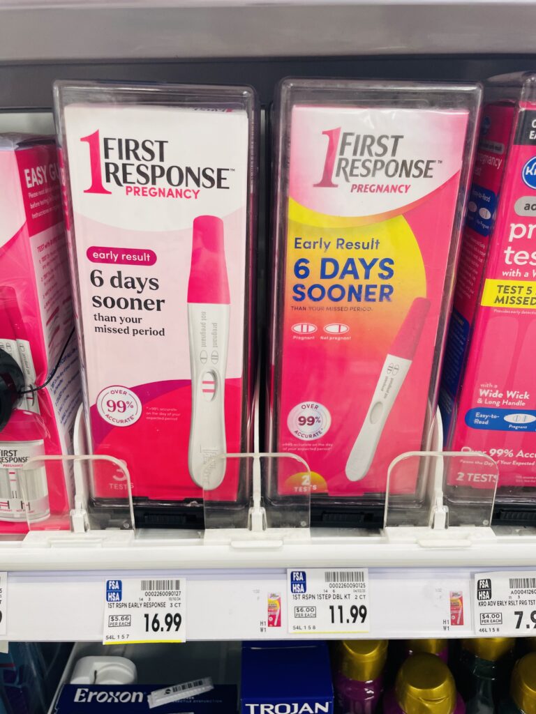 First Response Pregnancy Tests Kroger Shelf Image
